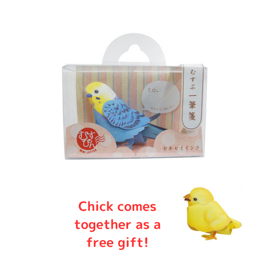 3D Budgie Greeting Card