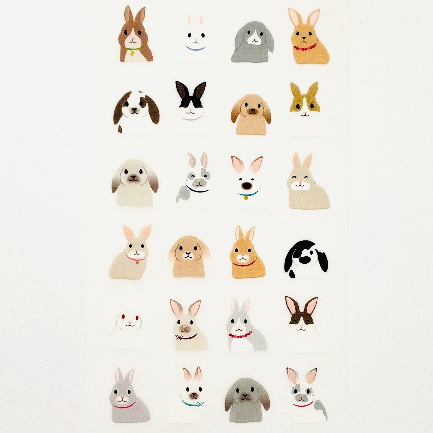 Removable Die Cut Rabbit Stickers