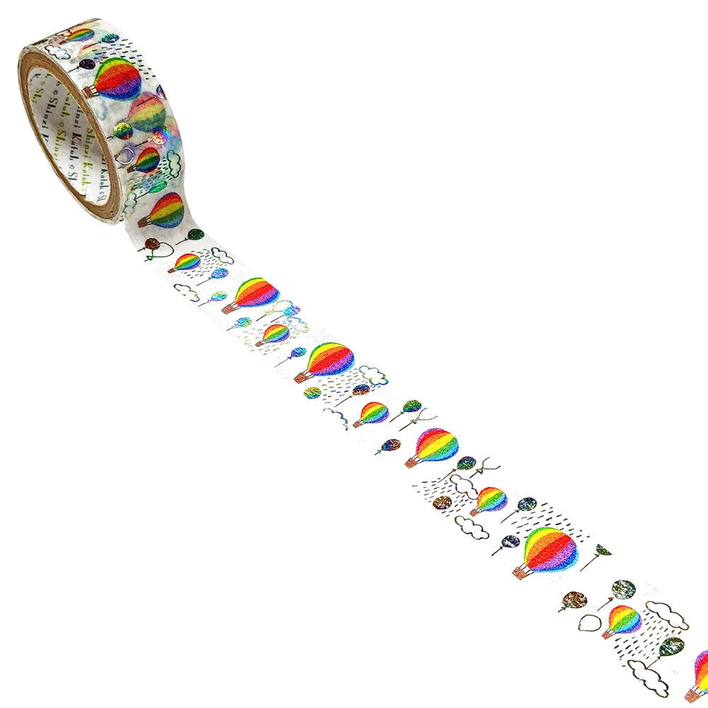 Balloon Rainbow Glitter Japanese Washi Tape Masking Tape Shinzi Katoh Design