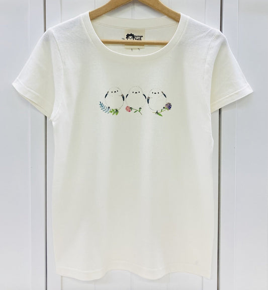 Three Long-tailed Tit Women's T-shirt (Made to Order)
