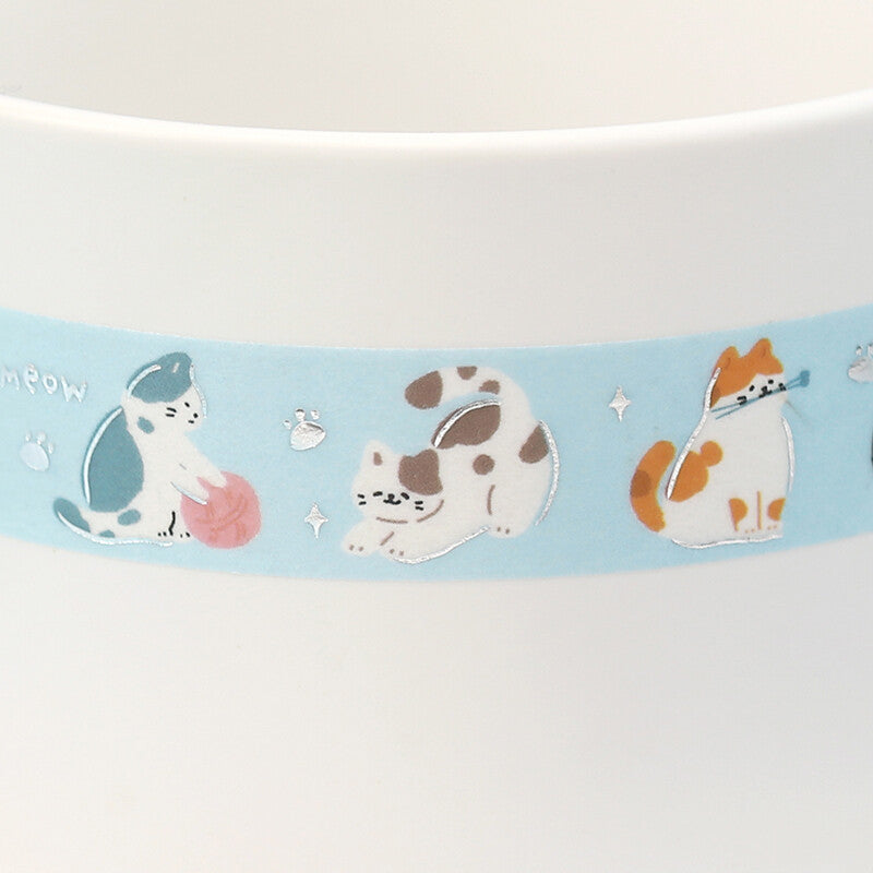 Cat Glitter Washi Tape Masking Tape