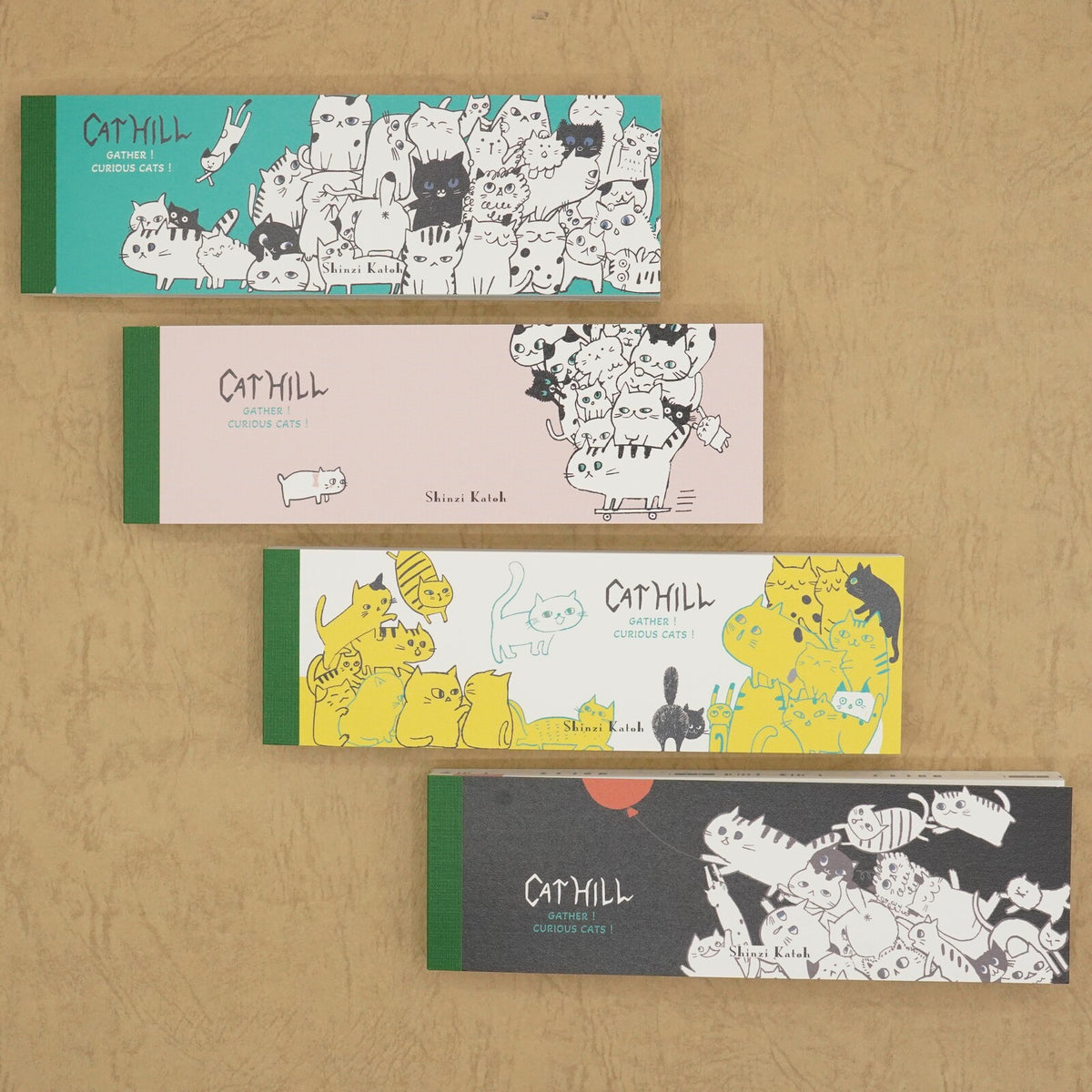 Cat Hill Memo Pad Pink Shinzi Katoh Design