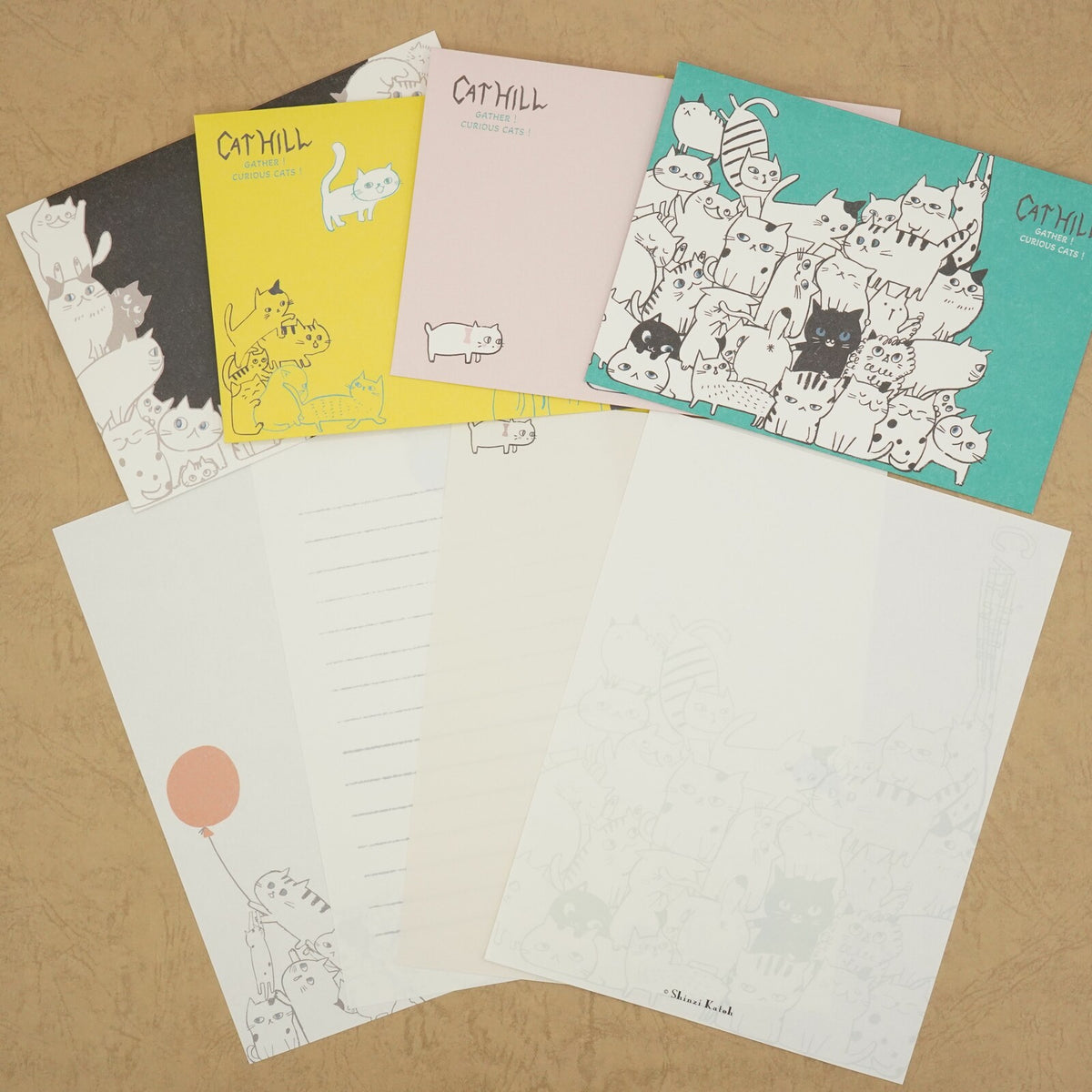 Cat Hill Letter Set Green Shinzi Katoh Design