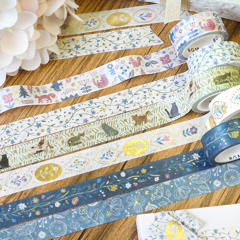 Cat Glitter Washi Tape Masking Tape