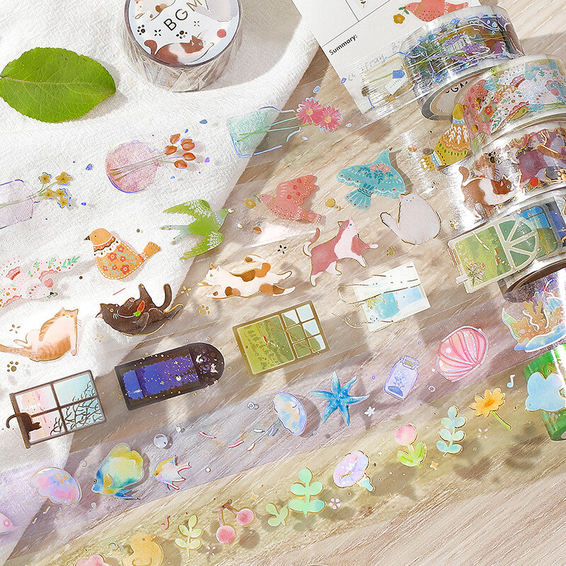 Cat Transparent PET Deco Tape