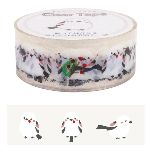 Long-tailed Tit Transparent PET Deco Tape