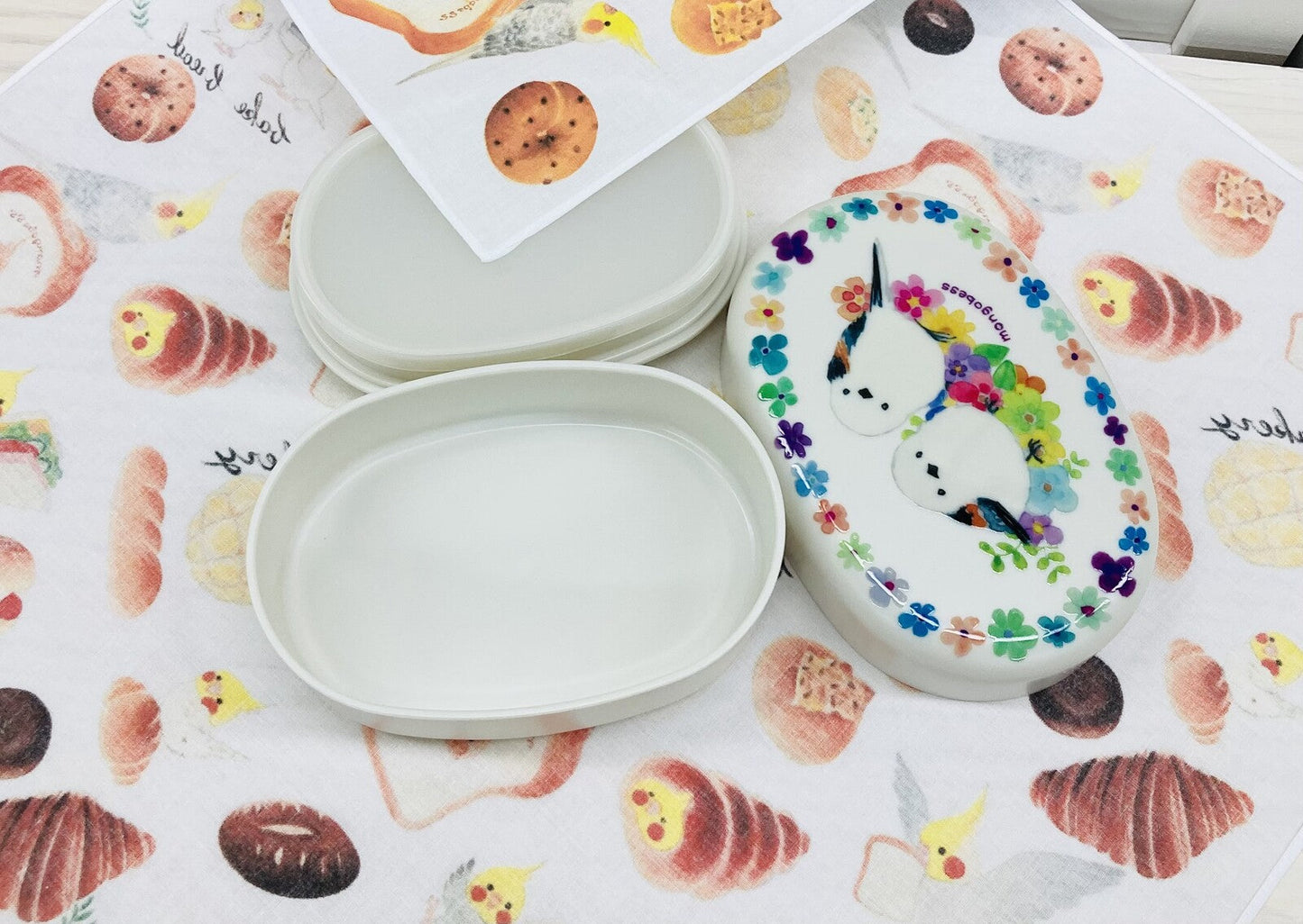 Budgie & Donut Cloth