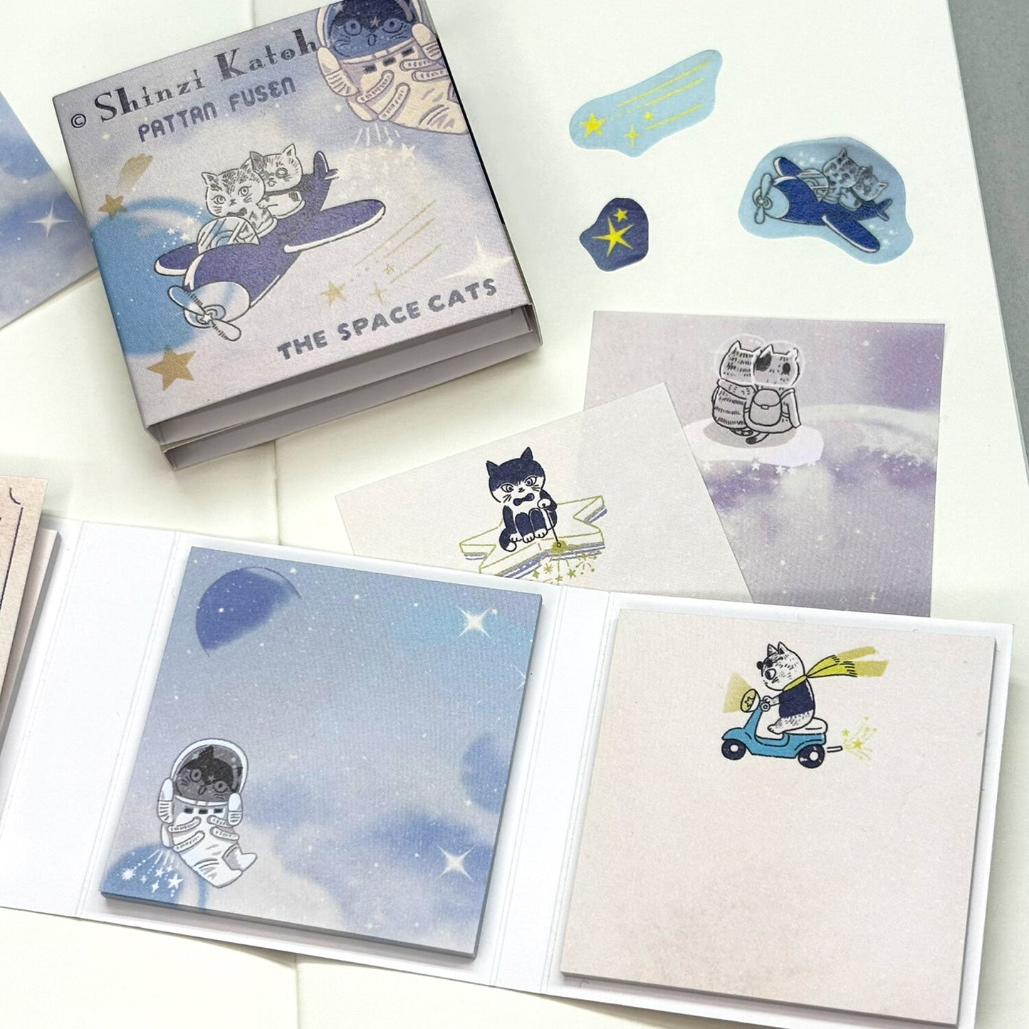 Cat Sticky Notes Book The Space Cats Shinzi Katoh Design