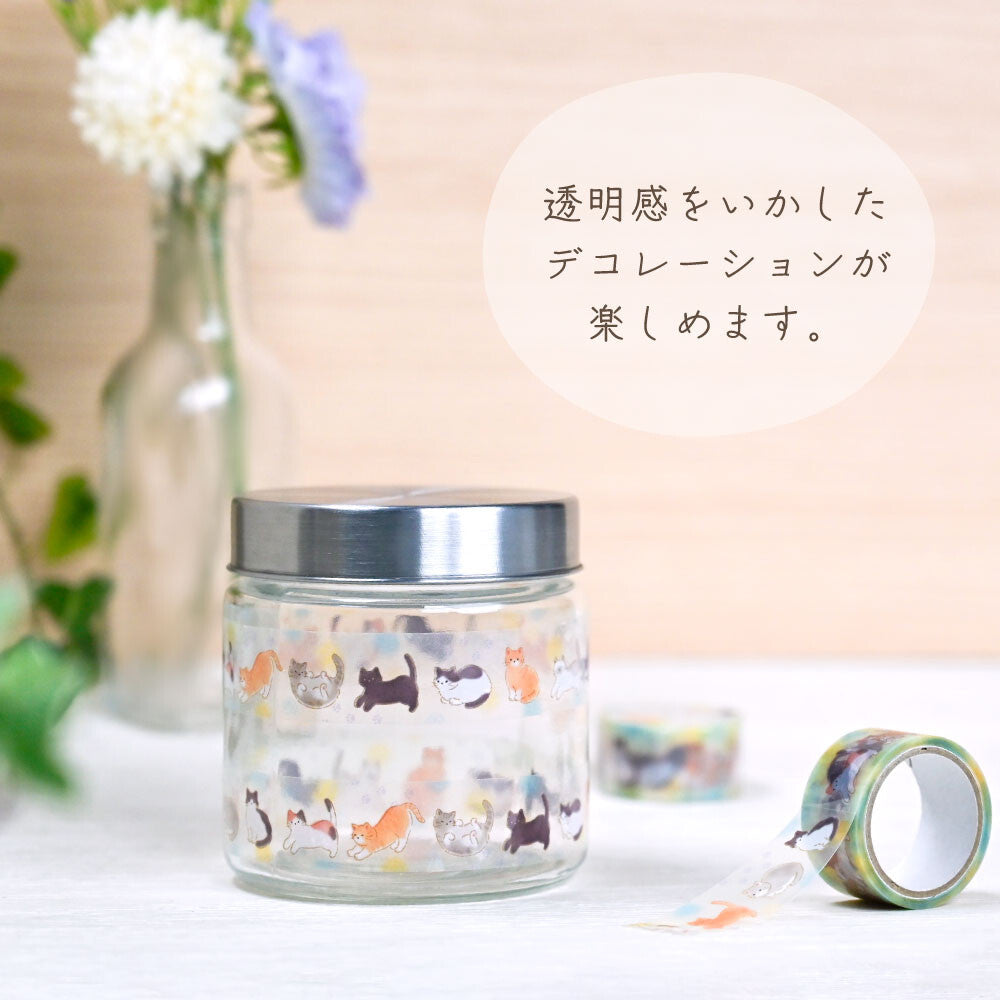 Cat Transparent PET Deco Tape