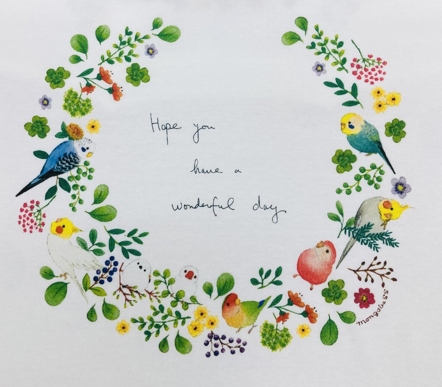 Bird Wreath Loose Fit T-Shirt (Made to Order)