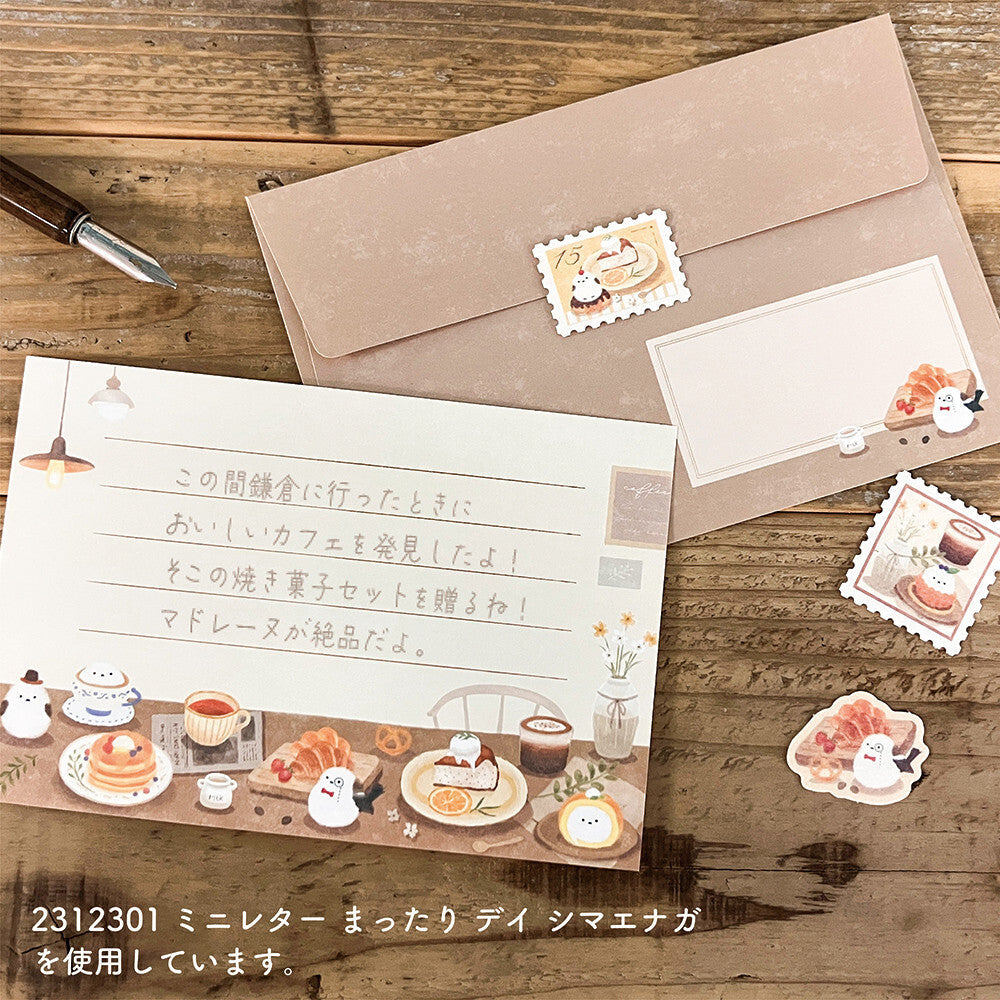 Long-tailed Tit in the Cafe Die Cut Japanese Washi Sticker Pack