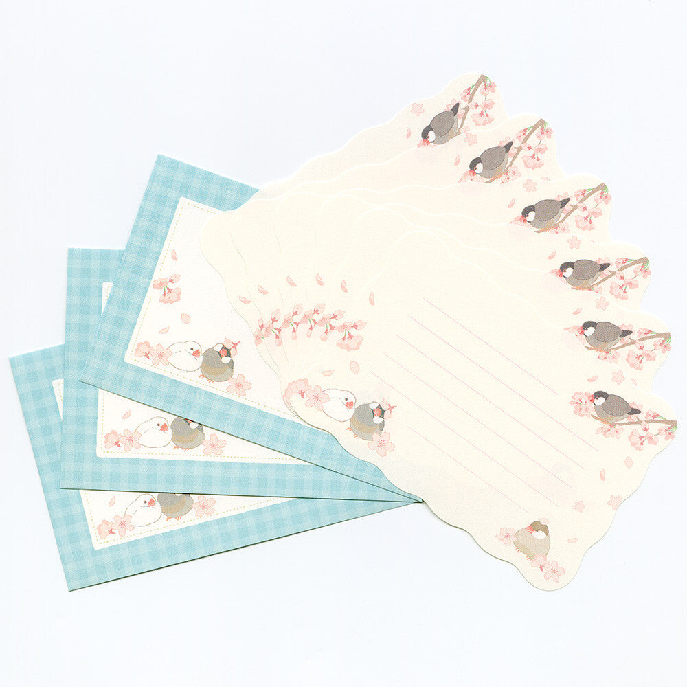 Java Sparrow in the Spring Mini Letter Set