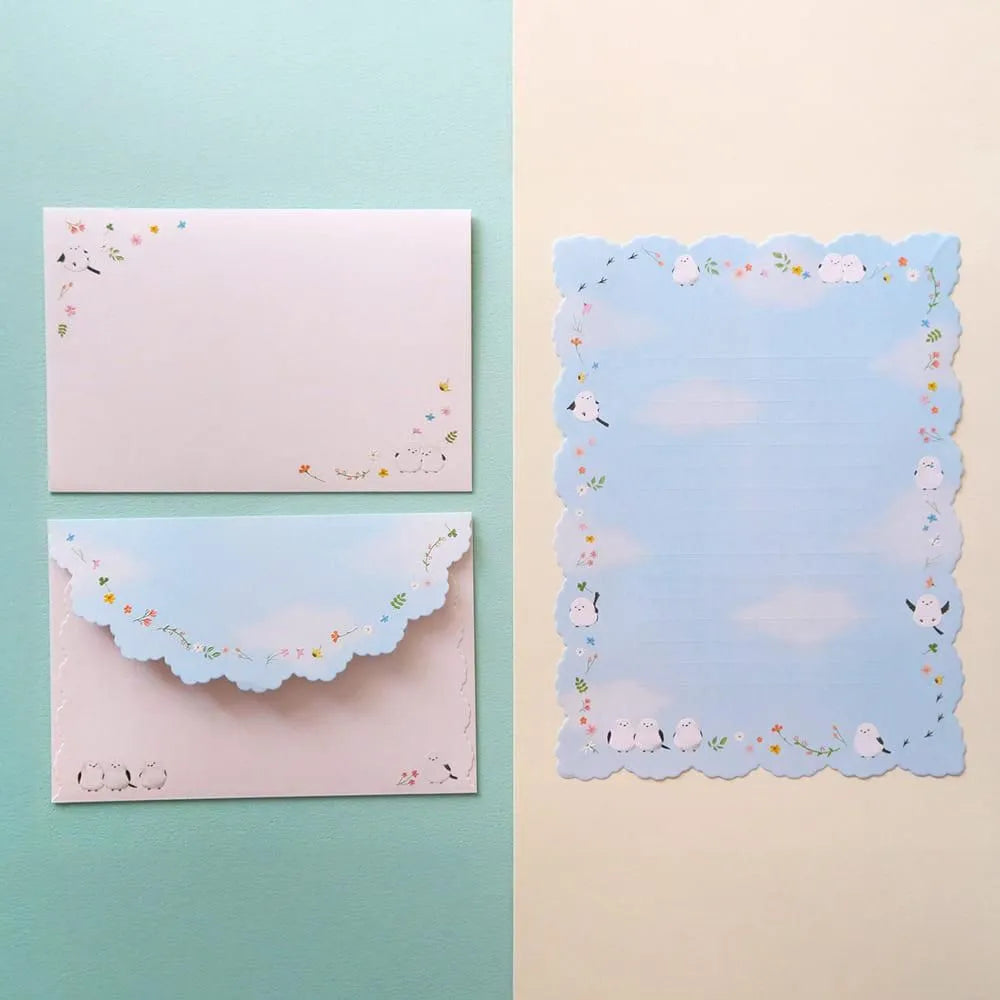 Long-tailed Tit Die-cut & Embossed Letter Set