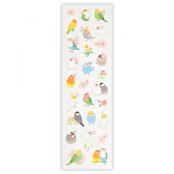 Birds in the Spring Japanese Washi Stickers