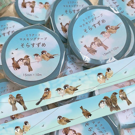 Sparrow Japanese Washi Tape Masking Tape
