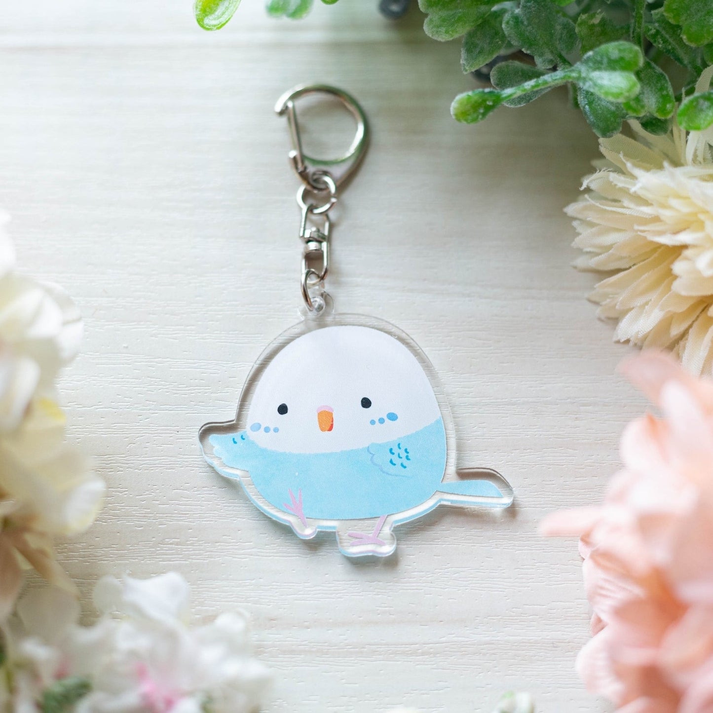 (Made-to-order requests are currently closed. Please wait until we reopen.) Made-to-Order Budgie Acrylic Key Holder