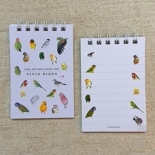VIVID BIRDS Mini Memo Pad