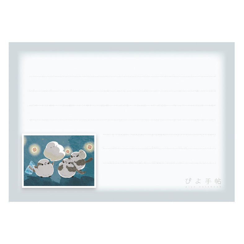 Long-tailed Tit Japanese Summer Festival Memo Pad