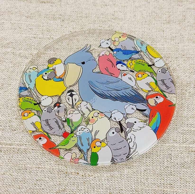 Many Birds Acrylic Coaster