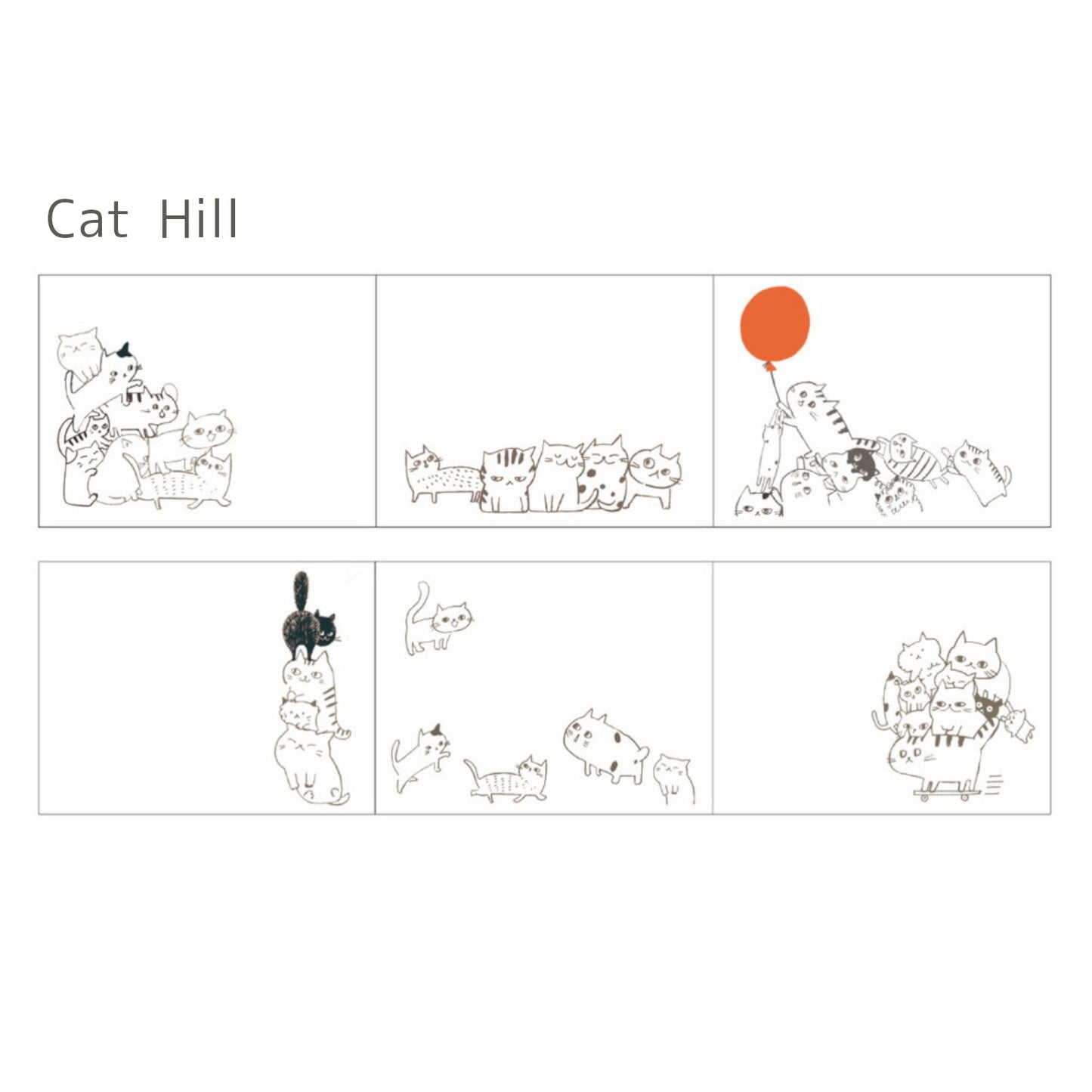 Cat Roll Sticky Notes Shinzi Katoh Design Cat Hill
