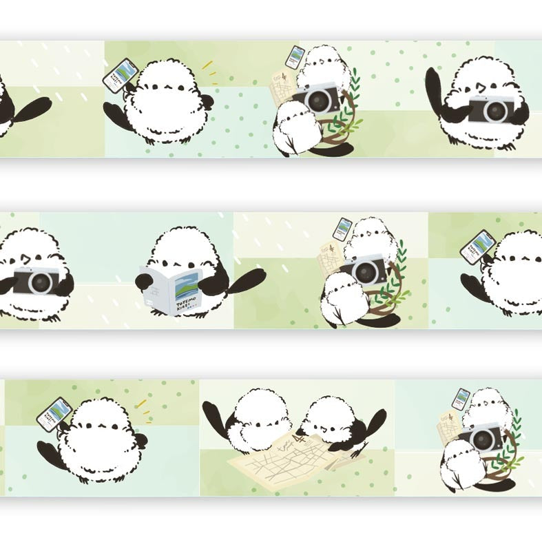 Long-tailed Tit Travel Japanese Washi Tape Masking Tape
