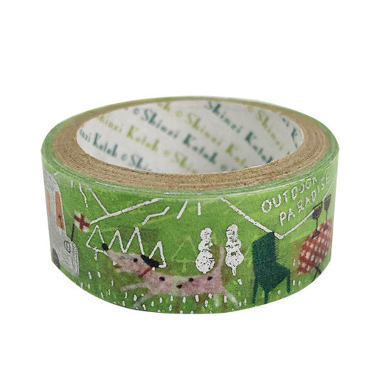 Camping Glitter Japanese Washi Tape Masking Tape