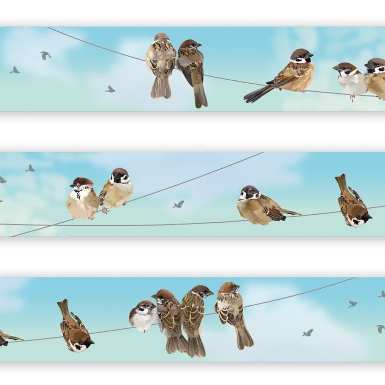 Sparrow Japanese Washi Tape Masking Tape