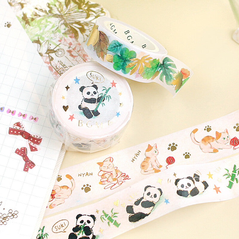 Cat Glitter Washi Tape Masking Tape