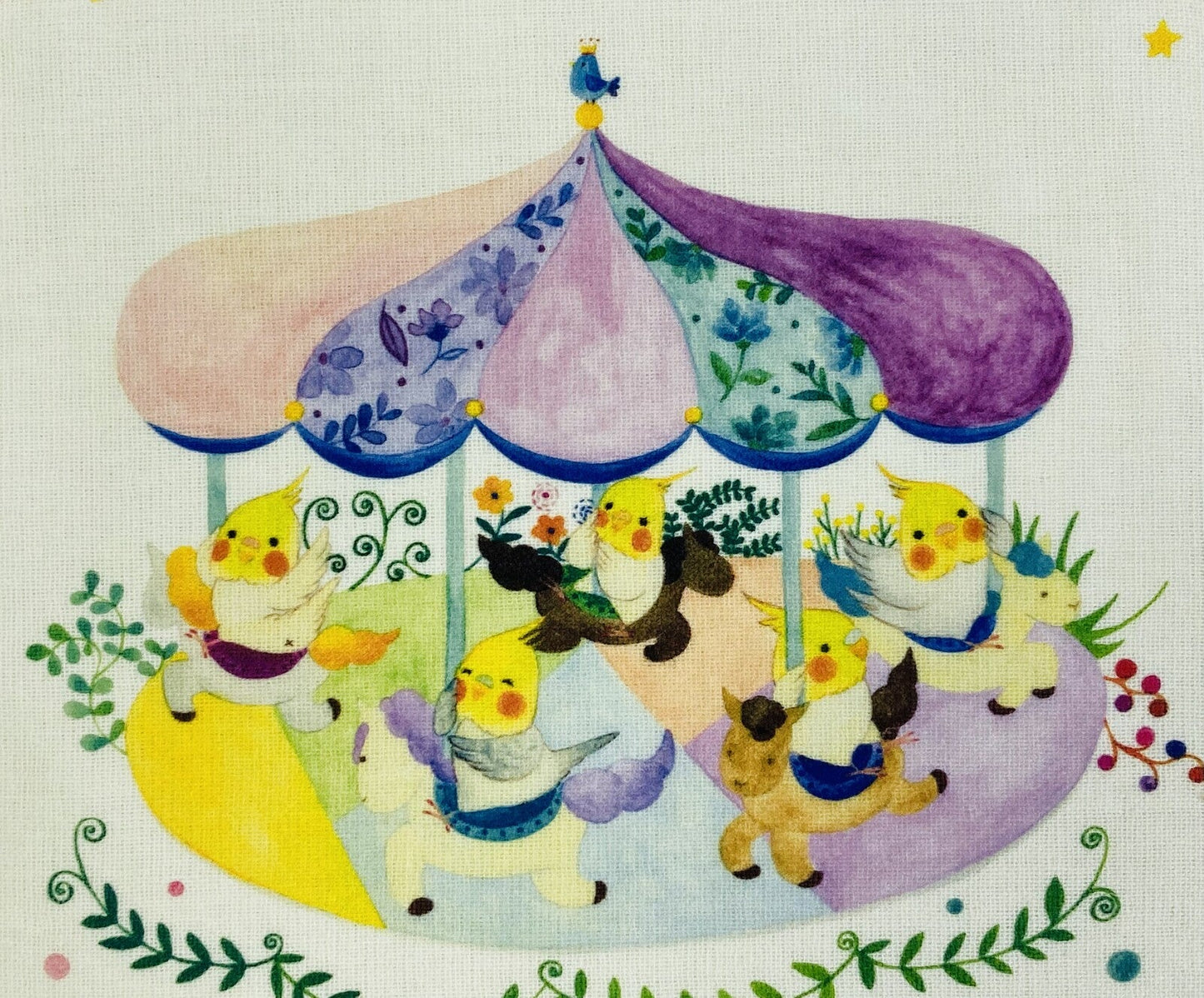 Cockatiel Handkerchief Merry-go-round