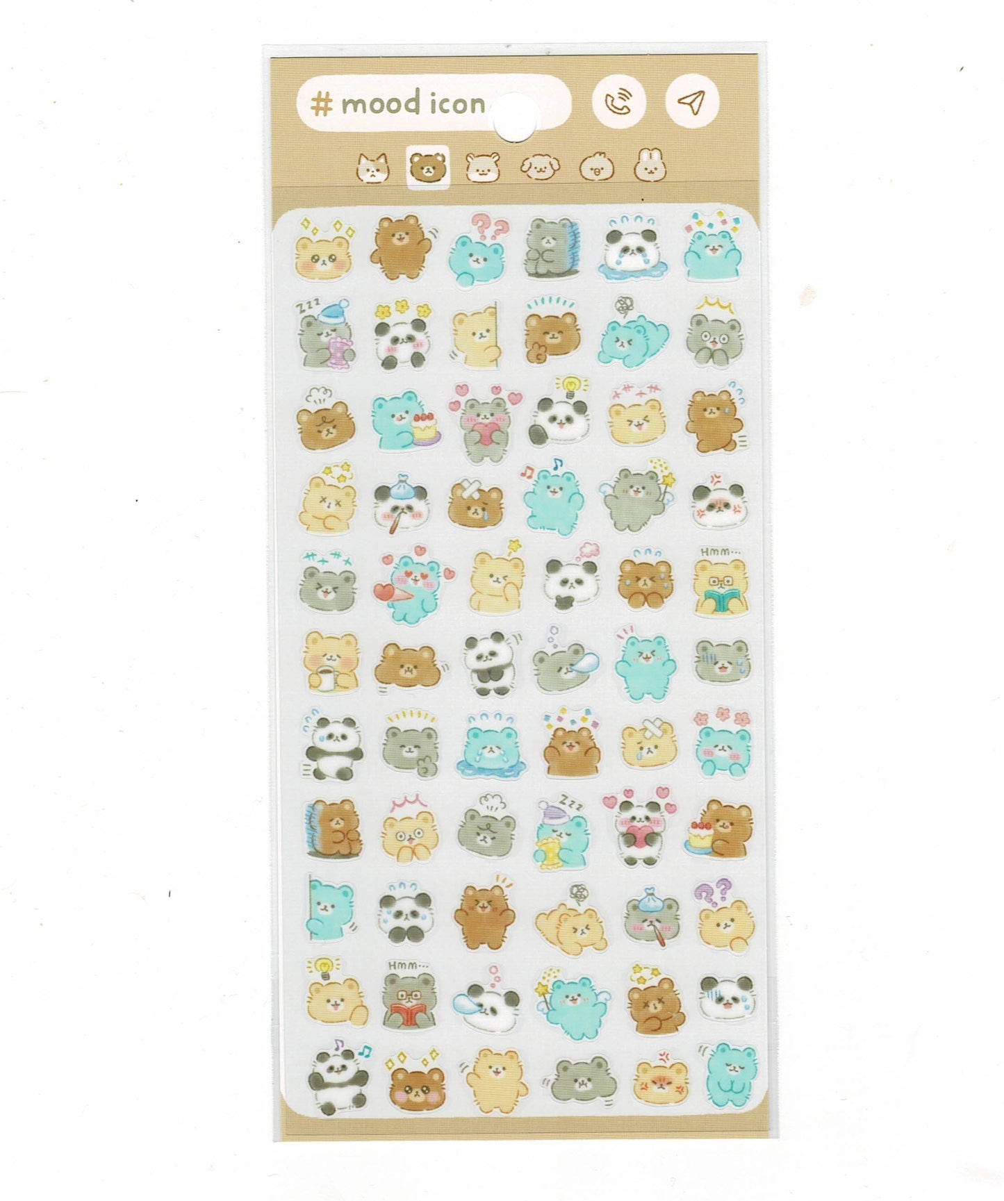 Bear Panda Stickers for Planner