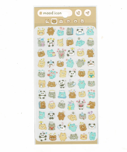 Bear Panda Stickers for Planner