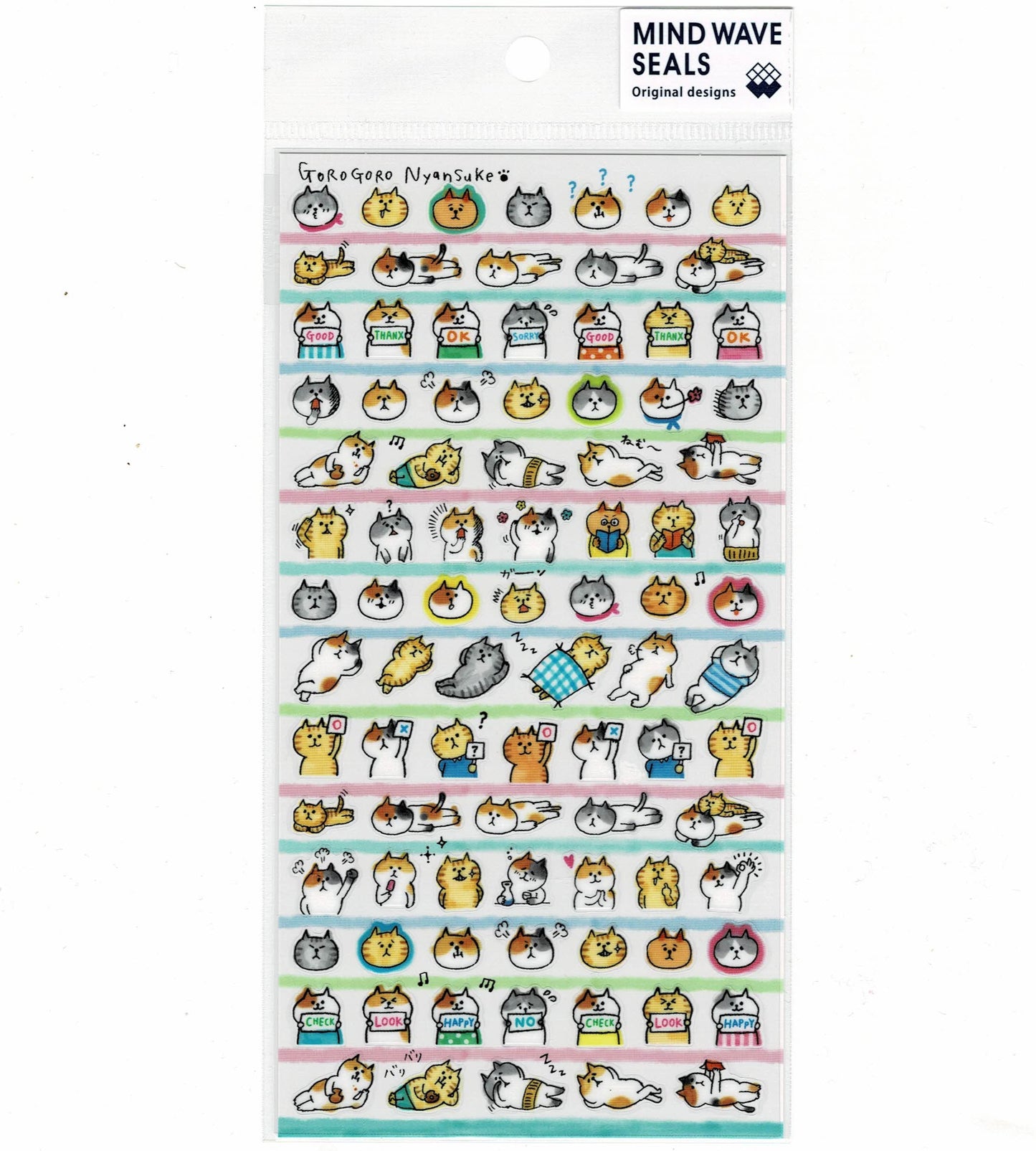 Cat Stickers Goro Goro Nyansuke - Sweet Birdie Boutique International