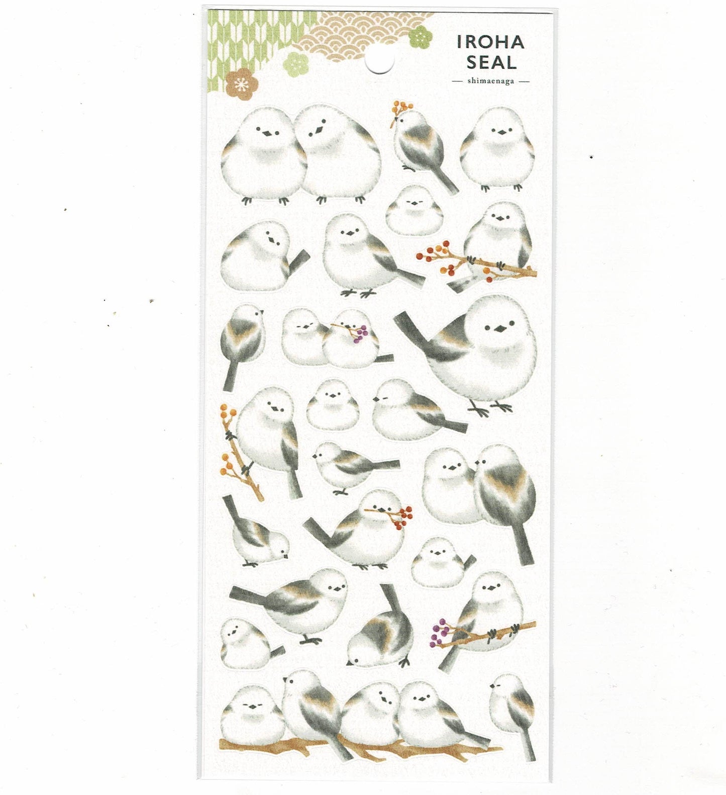 Long-tailed Tit Japanese Washi Stickers - Sweet Birdie Boutique International