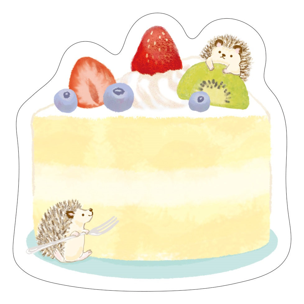Hedgehog & Cake Sticky Notes