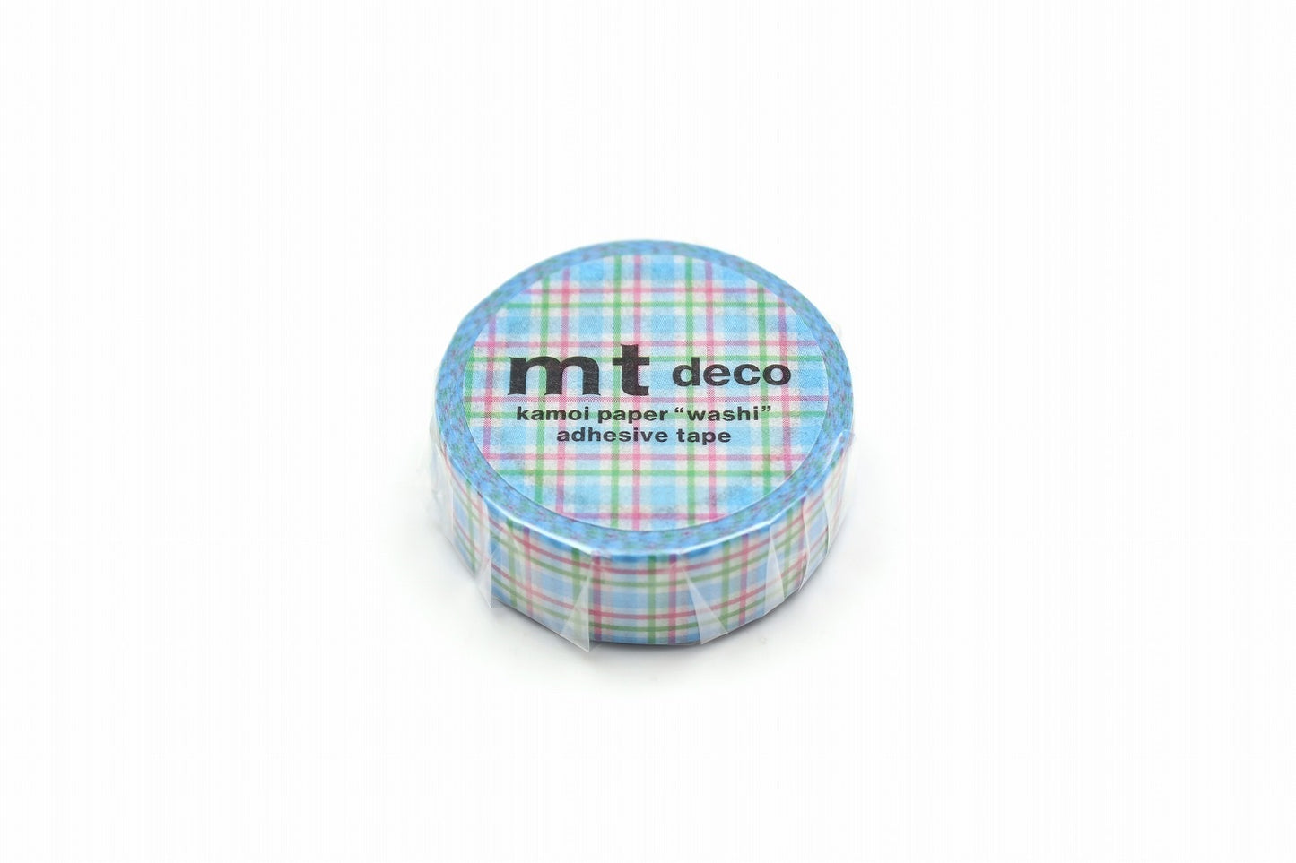 mt deco Colorful Gingham Check Blue Japanese Washi Tape