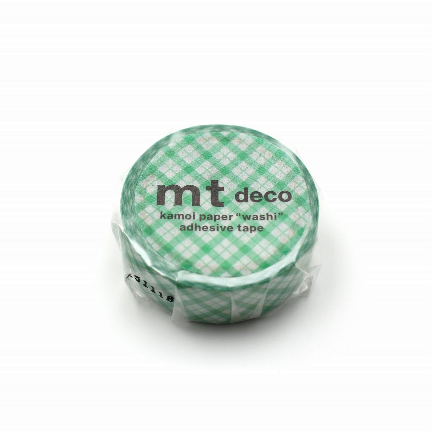 mt Deco Gingham Check Green Japanese Washi Tape Masking Tape