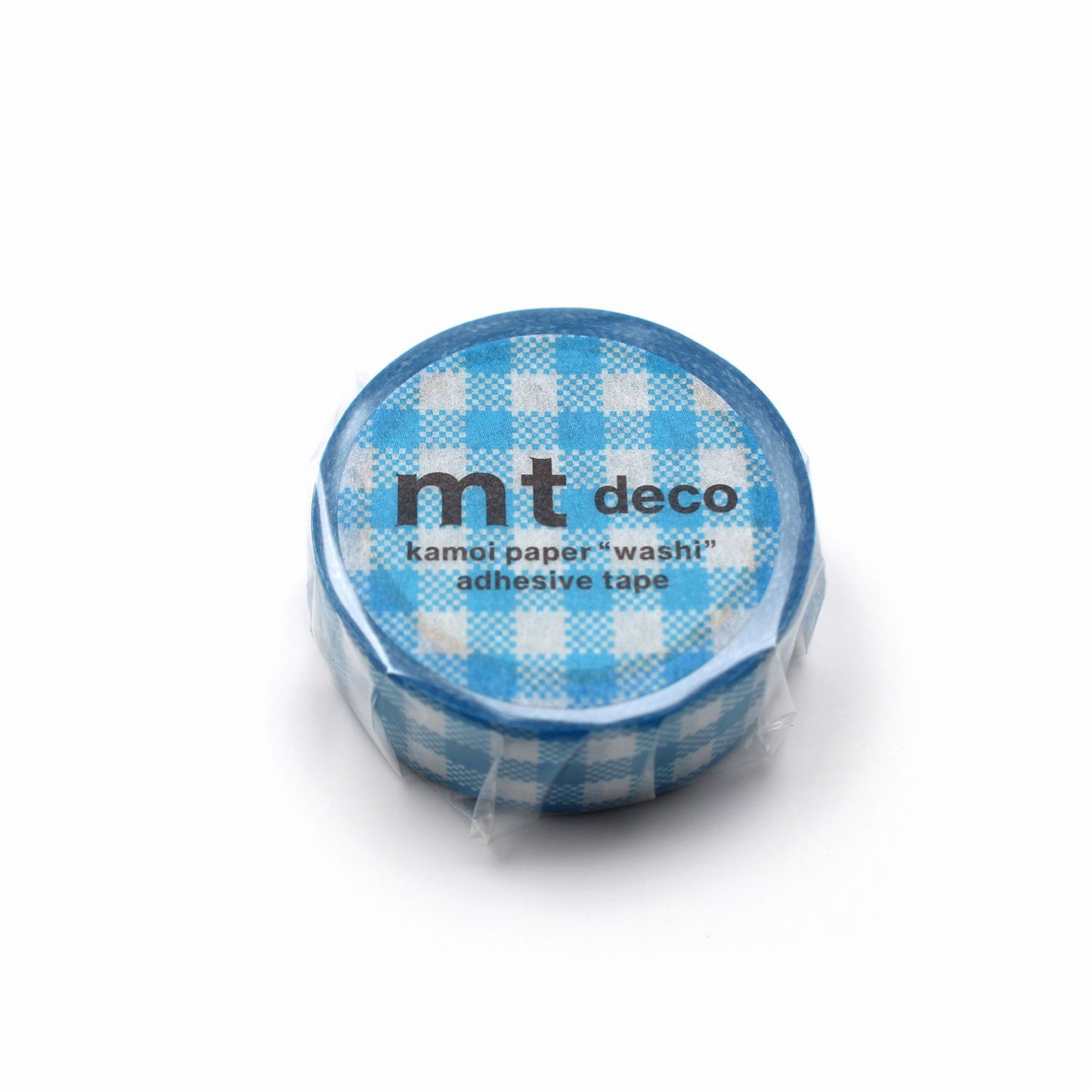 mt Deco Gingham Check Blue Japanese Washi Tape Masking Tape