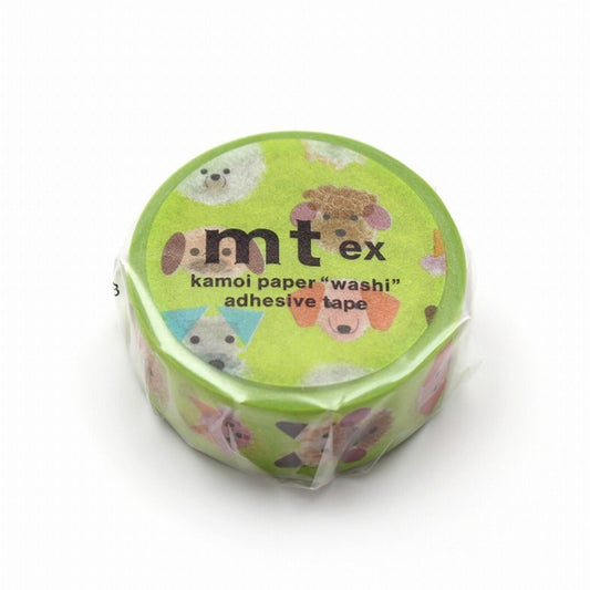 mt ex Dog Face Japanese Washi Tape Masking Tape