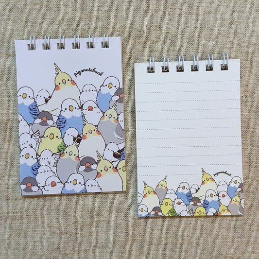 Long-tailed Tit Budgie Java Sparrow Cockatiel Mini Memo Pad