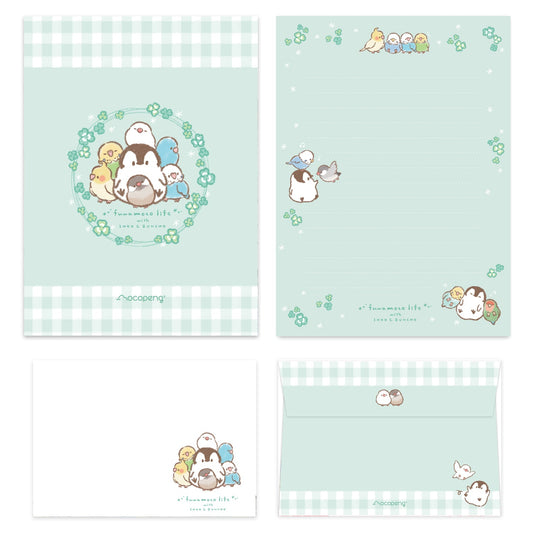 Penguin Cockatiel Budgerigar Java Sparrow Pacific Parrotlet Letter Set