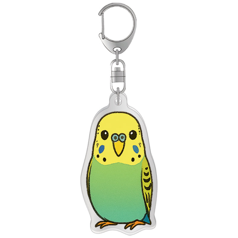 (Made-to-order requests are currently closed. Please wait until we reopen.) Made-to-Order Budgie Acrylic Key Holder