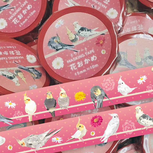 Cockatiel Japanese Washi Tape Masking Tape