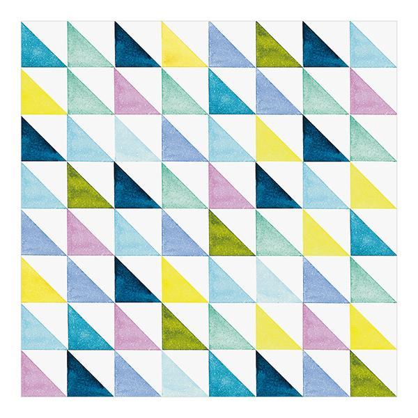 Watercolor Triangle Pattern Origami Paper Folding Paper 15x15cm
