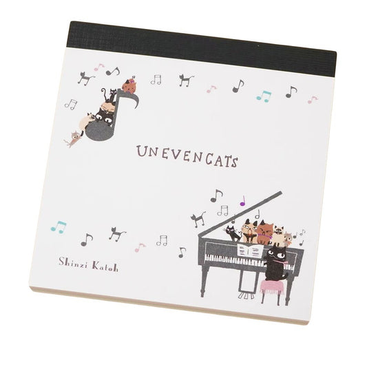 Cat Memo Pad UNEVEN CATS Music Shinzi Katoh Design