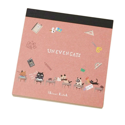 Cat Memo Pad UNEVEN CATS School Shinzi Katoh Design