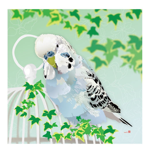 English Budgie Hand Towel Cloth