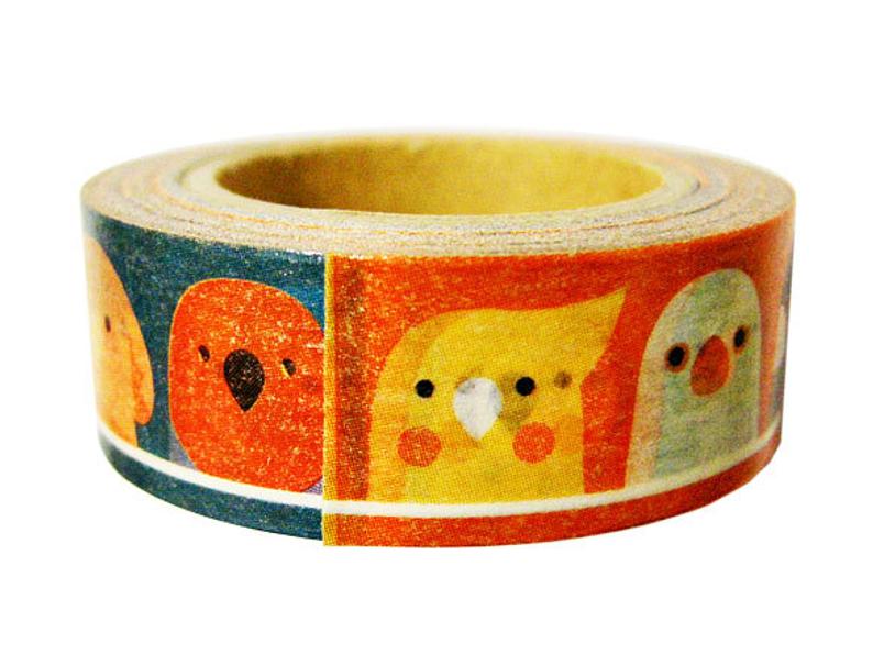 Bird Japanese Washi tape Cockatiel Java Sparrow Canary Galah Owl Budgie Budgerigar Parakeet Moluccan Cockatoo Eclectus Parrot Yellow-crested Cockatoo Pacific Parrotlet Tree Sparrow Lovebird - Boutique SWEET BIRDIE