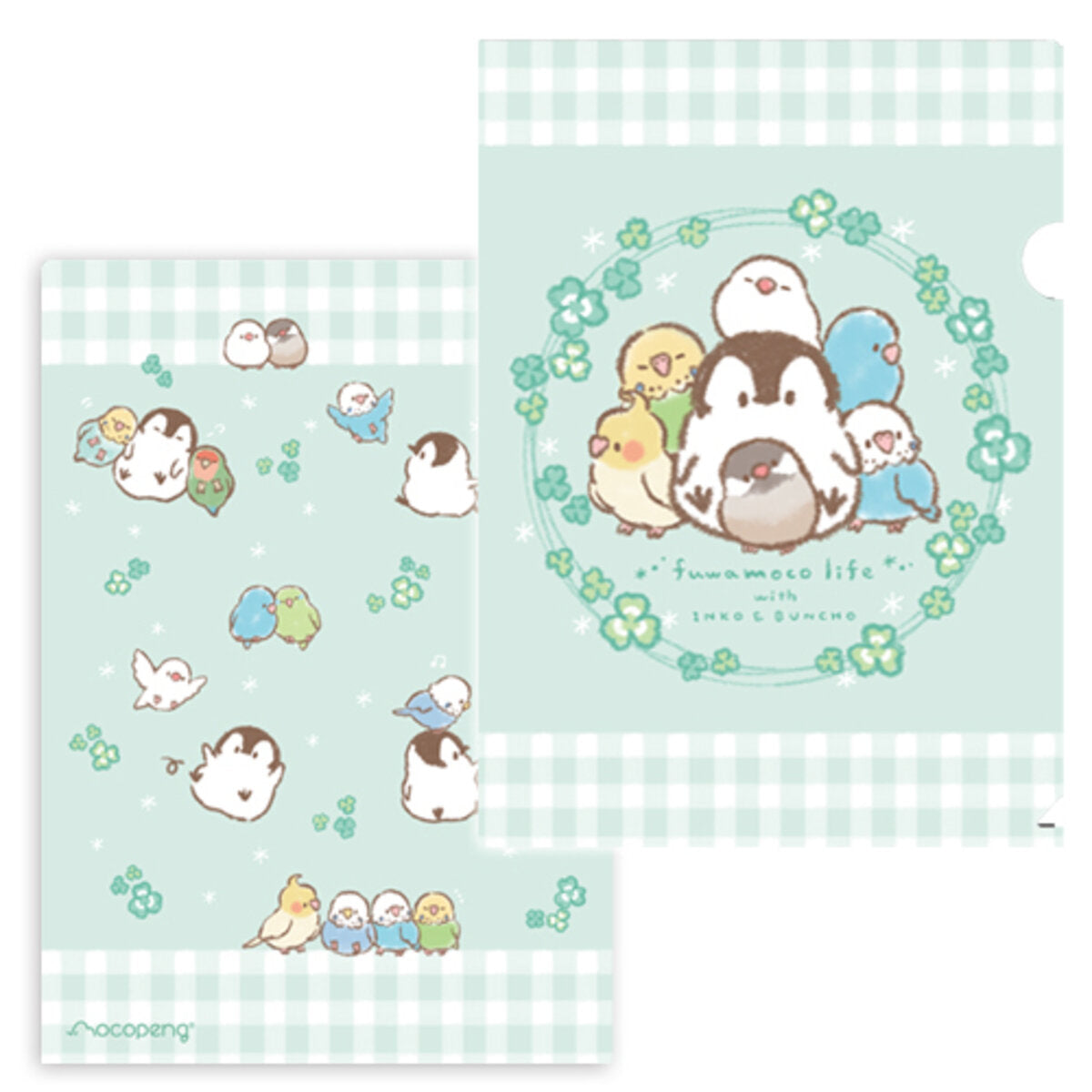 Penguin Cockatiel Budgie Java Sparrow Pacific Parrotlet Lovebird A4 File Folder Organizer