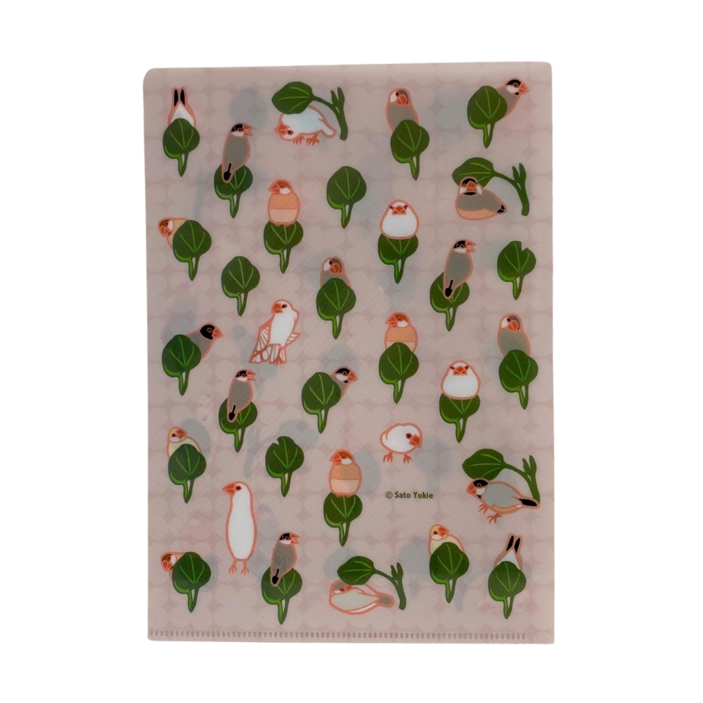 Java Sparrow & Vegetable A5 File Folder Organizer
