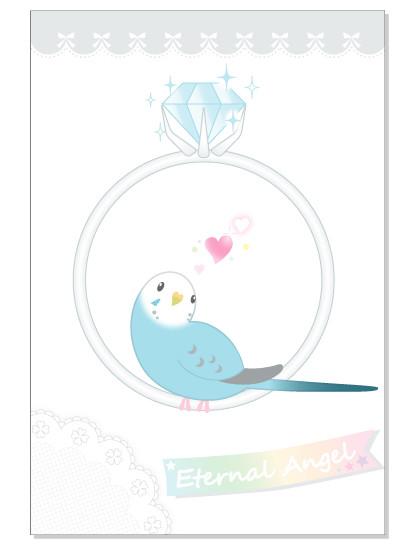 Budgie Budgerigar Parakeet Postcard - Boutique SWEET BIRDIE